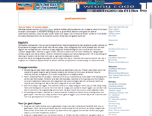 Tablet Screenshot of goedkopematrassen.loggy.nl